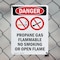 Signmission Propane Gas Flammable Danger Sign, Plastic, 7in W x 10in L, 2PK OS-2PACK-DS-P-710-V-1539 - alternate 5